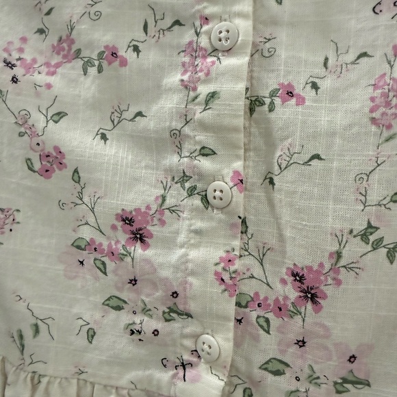 Charming Floral Kids Dress with Lace Collar - Picture 5 of 6